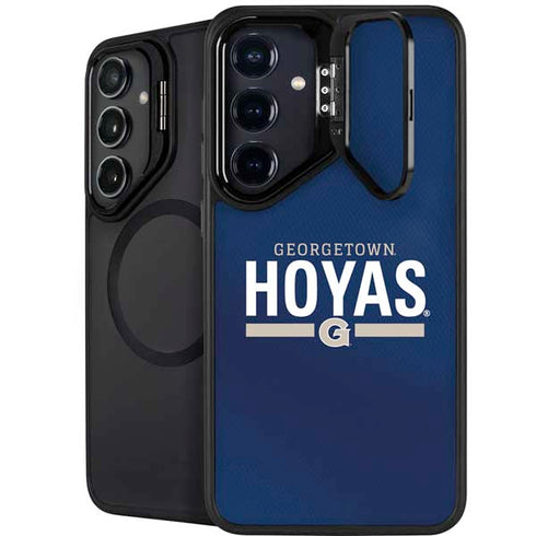 Georgetown University Hoyas Stripe Galaxy S24 FE Kickstand Case